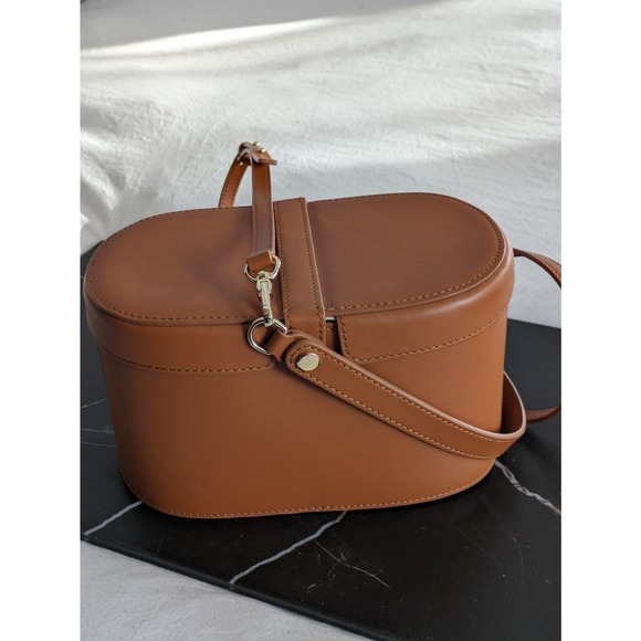 Italian Leather Tan Picnic Bag | Ora Era OS - Picture 6 of 9